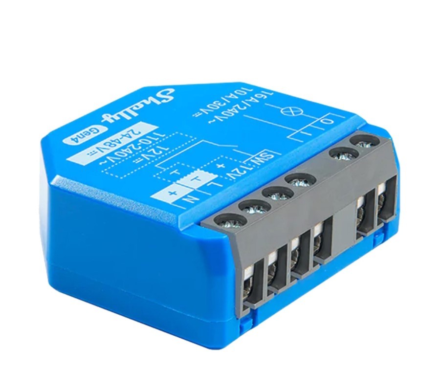 Shelly 1 Gen4 Inteligentní relé Wi-Fi, Zigbee, Bluetooth, Matter 16A