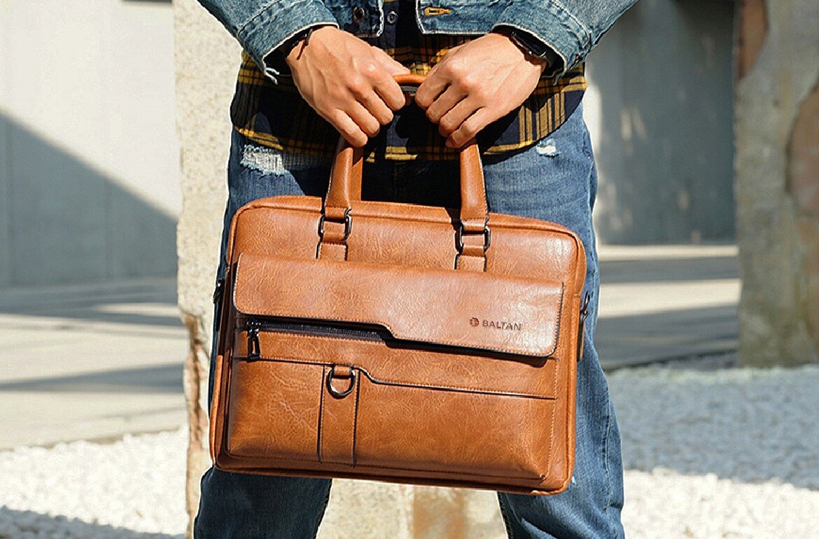 BALTAN Torba na laptopa Eco Classic do 15,6" brązowa — 18