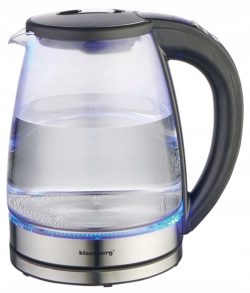 Elektrická skleněná konvice Regulace teploty Klausberg KB-7887 1.8L Led LCD