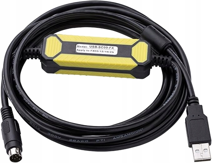 Kabel Do Programowania Plc Mitsubishi SC09-FX Usb FX2N/FX1N/FX0N/FX0S/FX1S