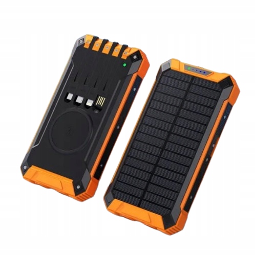 Bot Solární powerbanka SP5 1 panel 30000mAh s kabely oranžová