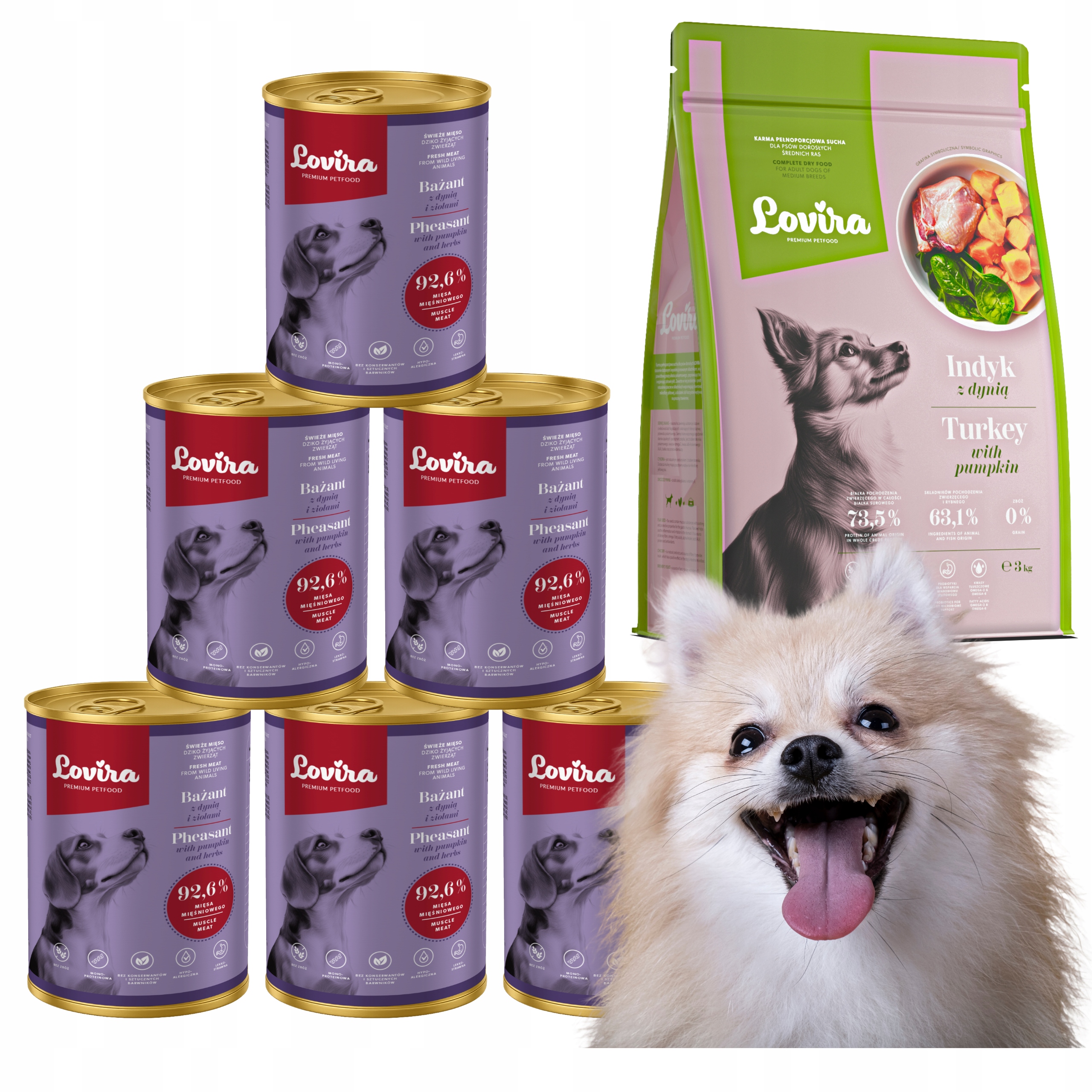 Krmivo Suché Krůta 6x Krmivo Vlhké Bažant 92,6% bezobilné Vitamíny