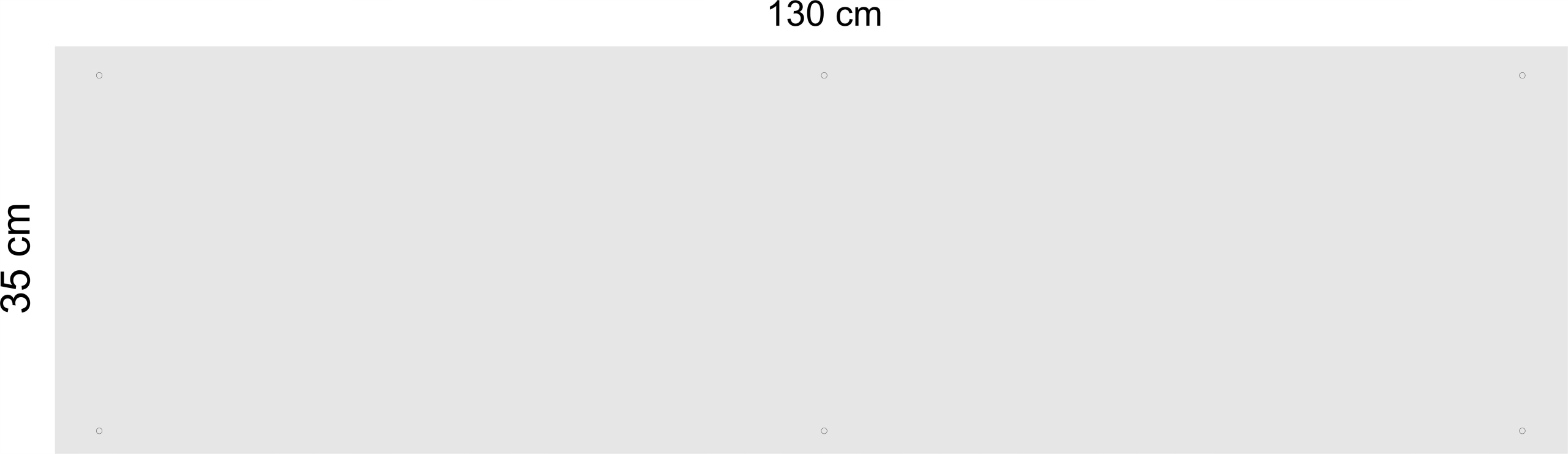 Na magnety kovová tabuľa Dlhá bez nápisov obdĺžniková 130x35 cm