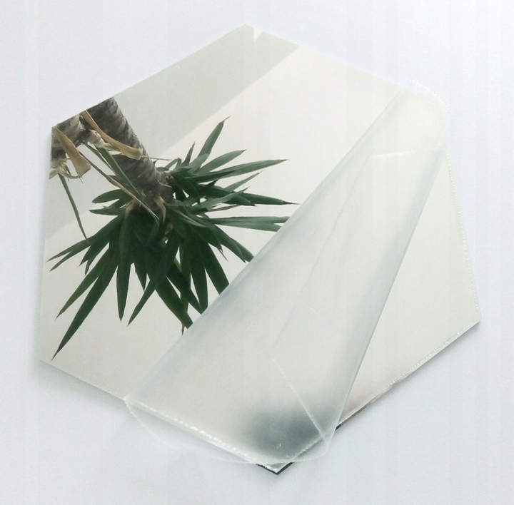 NAKLEJKI ŚCIENNE LUSTRZANE PLASTRY MIODU XL heksagon samoprzylepne 12sztuk Motyw Nowoczesne