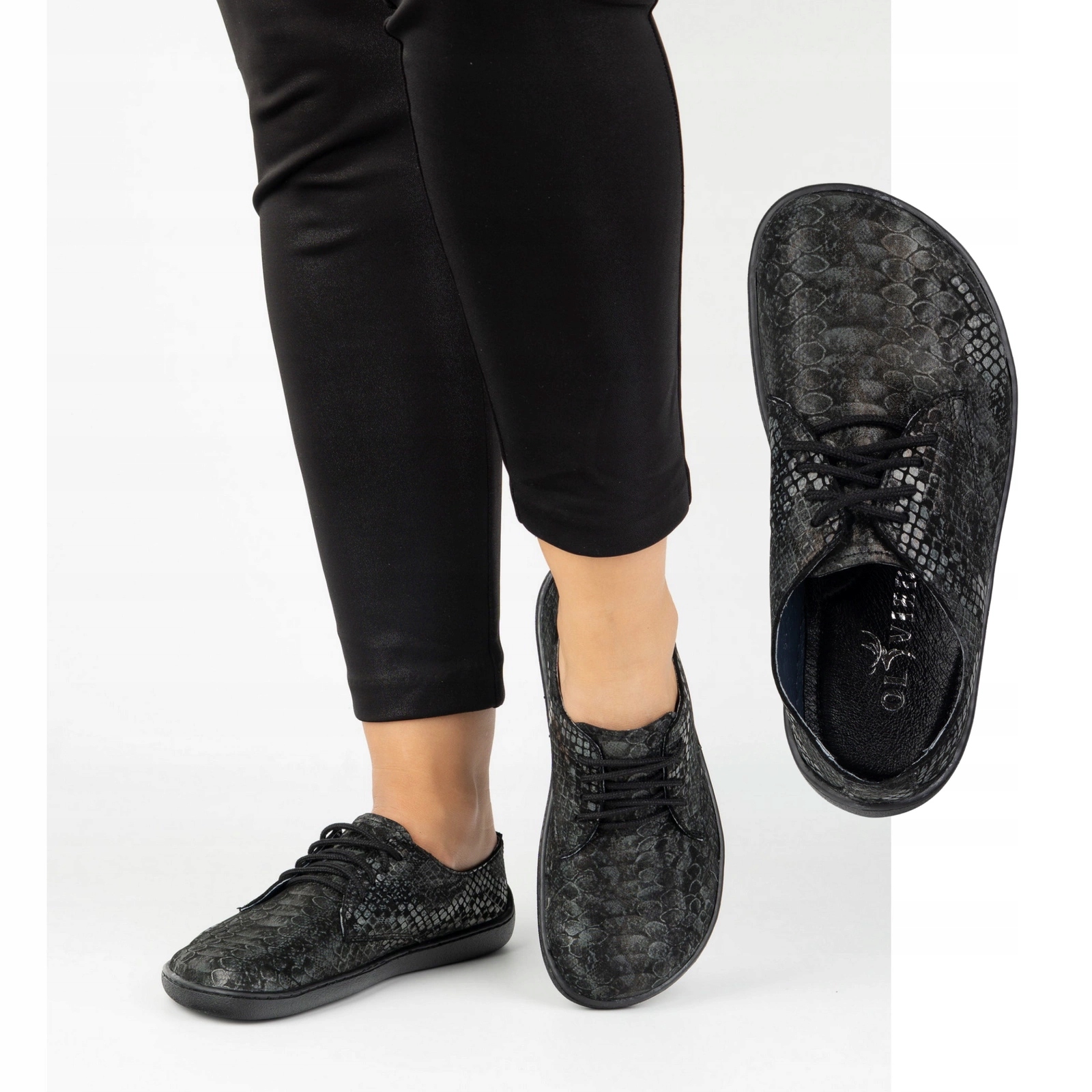 Barefoot Dámské minimalistické tenisky 1288POL had černé 37