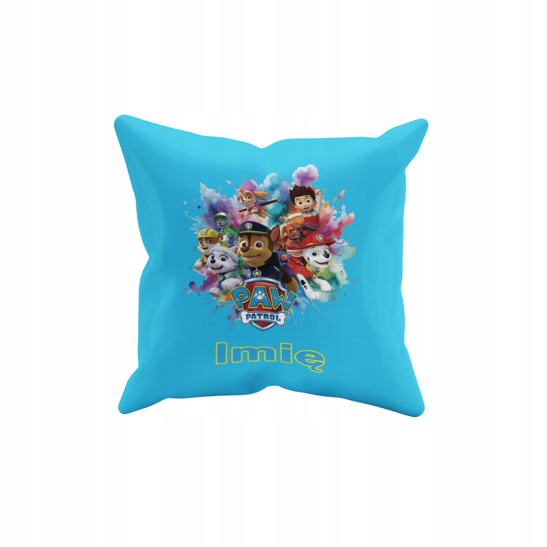 POSZEWKA NA PODUSZKĘ JAŚKA DO PRZEDSZKOLA PSI PATROL + IMIĘ GRATIS Waga produktu z opakowaniem jednostkowym 0.5 kg