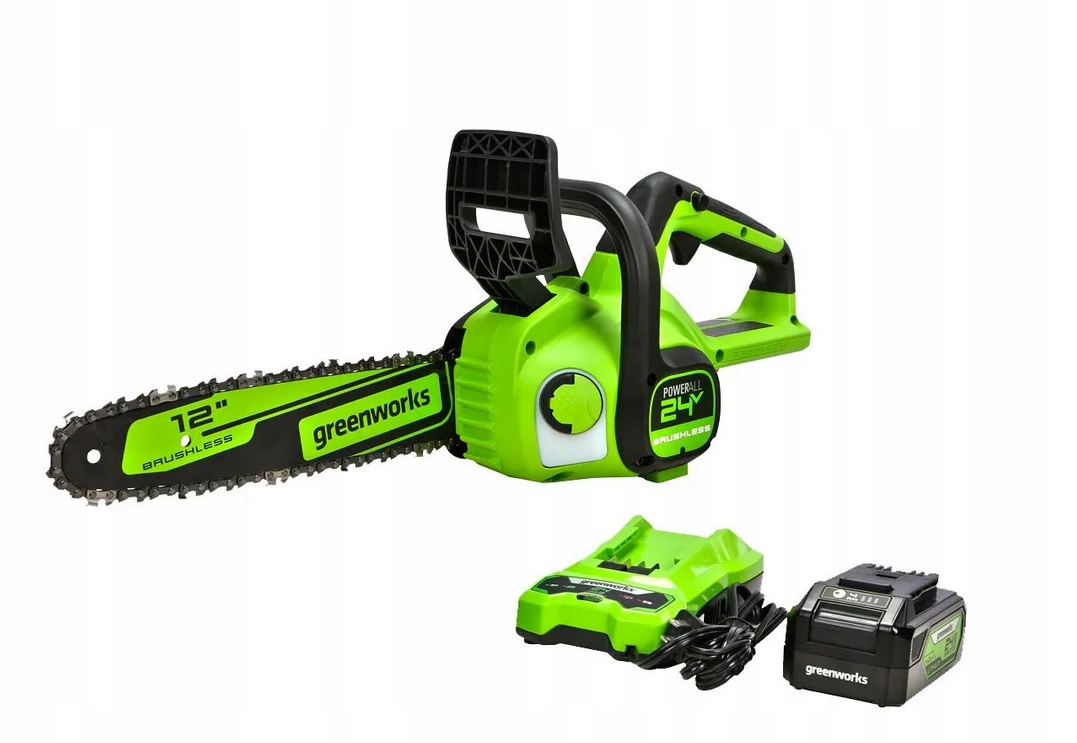 Akumulatorowa piła łańcuchowa Greenworks 24V GD24CS30K4