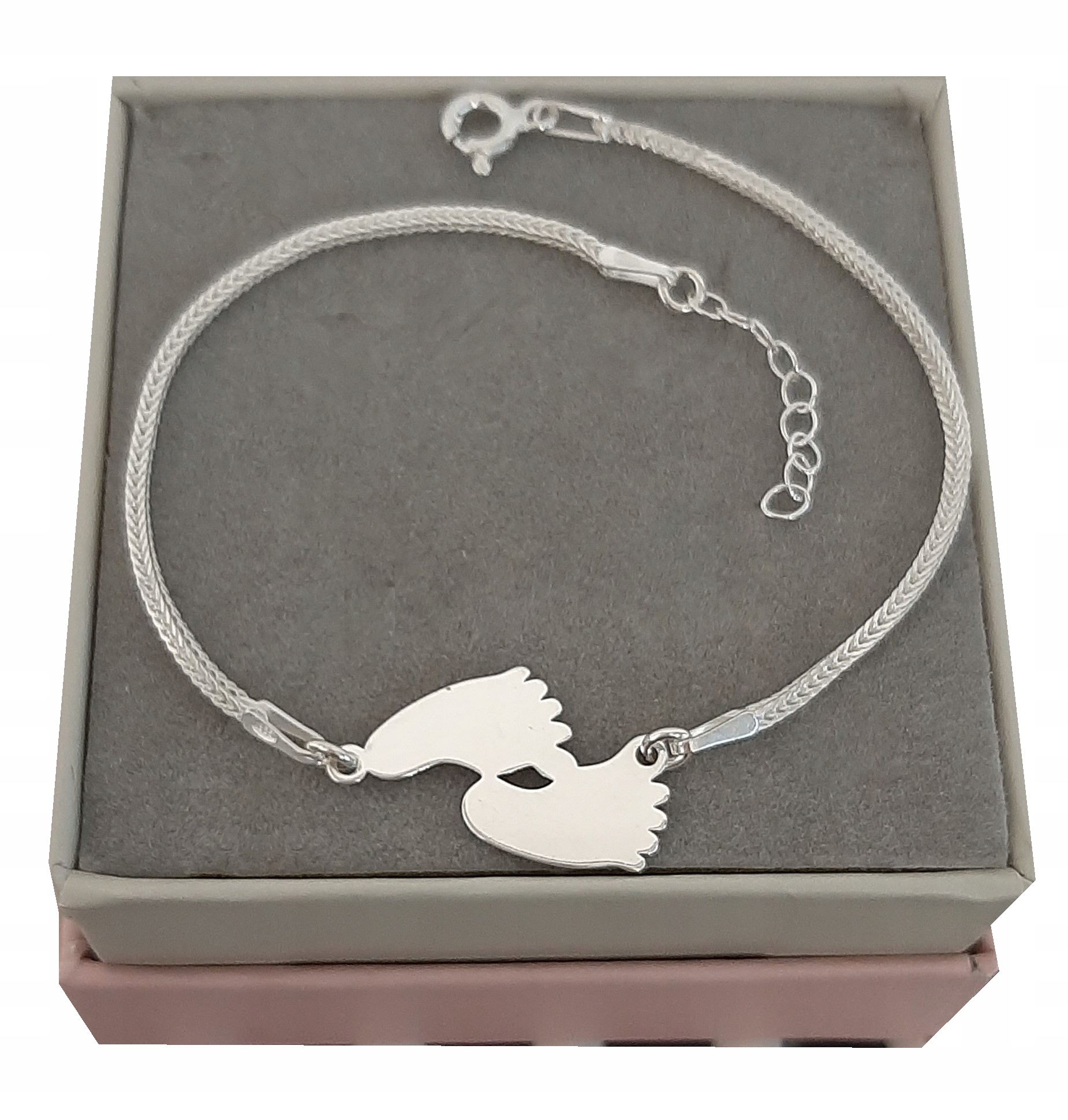 

Bransoletka stópki dziecka dla mamy Srebro grawer