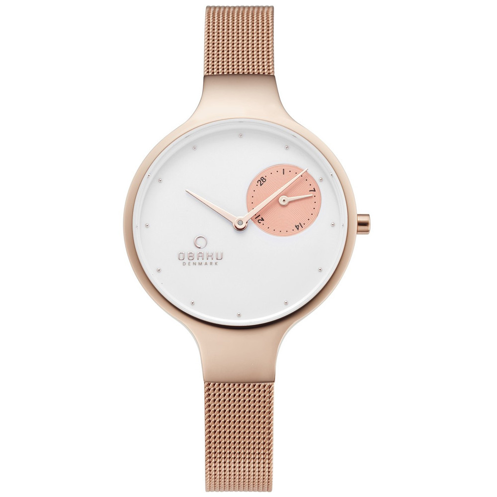 Dámské hodinky Obaku Denmark V201LDVWMV růžové zlato
