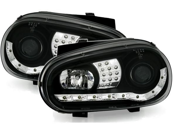 LAMPY DAYLINE VW GOLF 4 LED 09.97- 09.03 BLACK Producent części Junyan