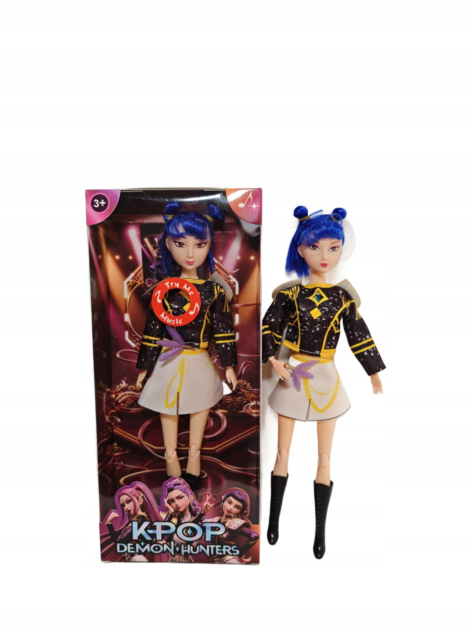 Muzyczna Lalka K-Pop Demon Hunters - Zoey Śpiewająca 30 cm