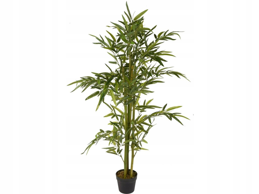 Umelý bambusový stromček v kvetináči, 130 cm