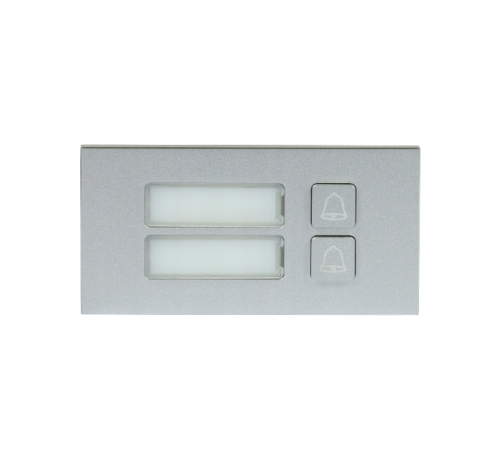 Modul Volania Vizitkovník 2 Mechanické Tlačidlá Strieborná Led 5 V