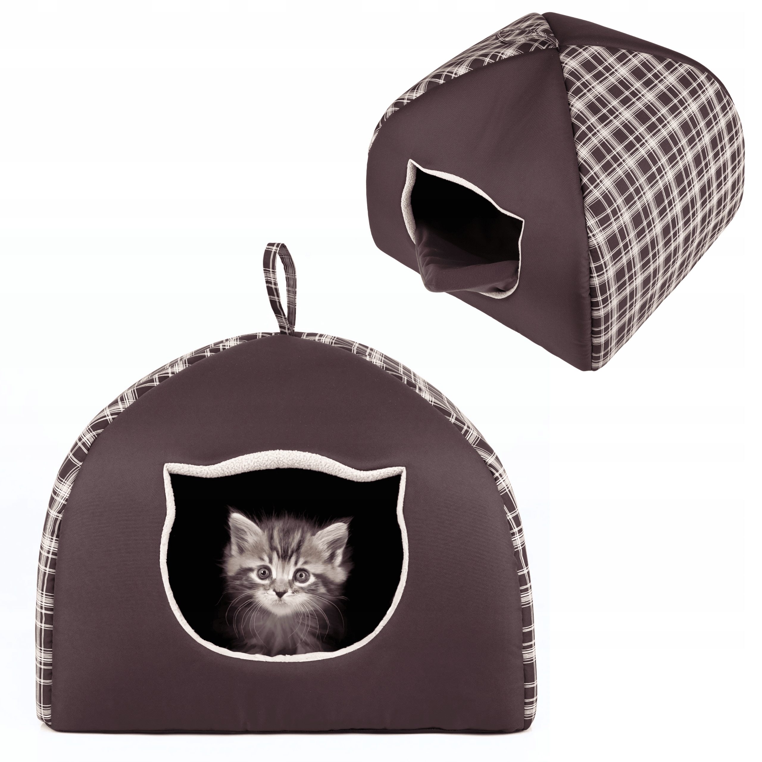 pro kočky domeček kočičí domeček, pelíšek , kotec , polštář R1 38x38x30 cm