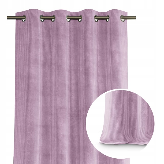 

Zasłony Velvet Sztruks wzór Różowe 140x250