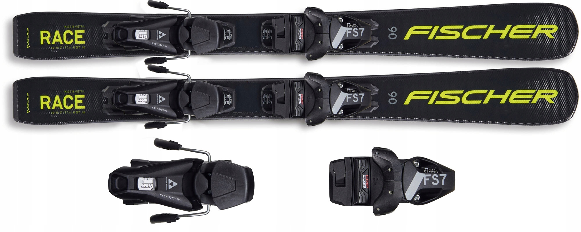 Fischer 2025 Narty Dla Dzieci juniorskie RC4 Race Jr FS7 Jrs A19522 140cm