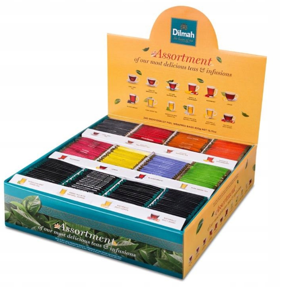 Zestaw Herbat Dilmah Pick & Mix Assortment 240 kopert kartonowy prezenter