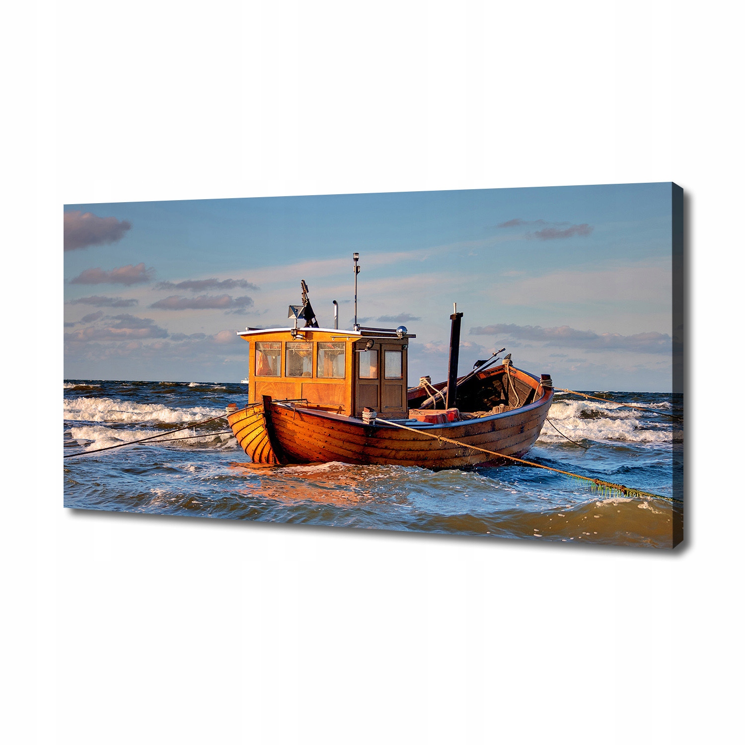 

Foto obraz na płótnie Kuter rybacki 140x70 cm