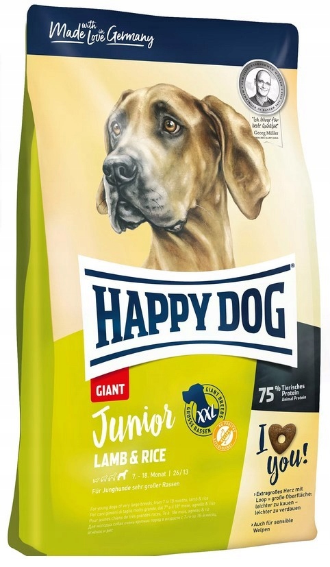 Happy Dog Junior Giant Lamb & Rice 15kg