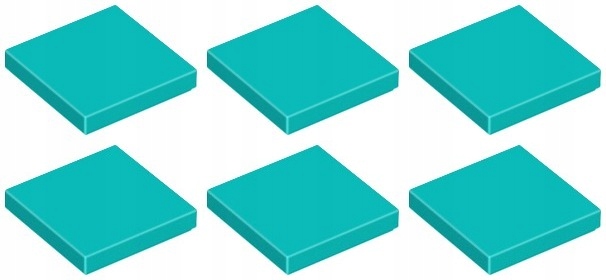 

Lego 3068b Tile Płytka 2x2 turkusowa (3g) 6 szt