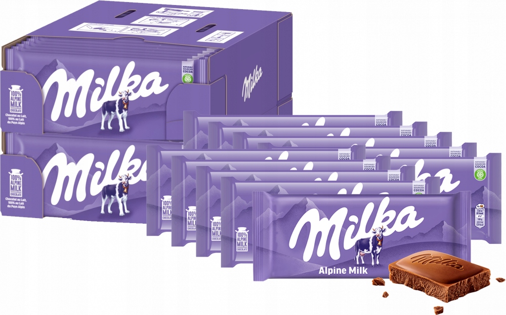 Milka Czekolada mleczna Alpine Milk 90 g x60