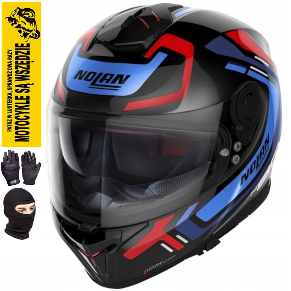 

Nolan N80-8 Ally N-com 43 Kask Moto Integralny L