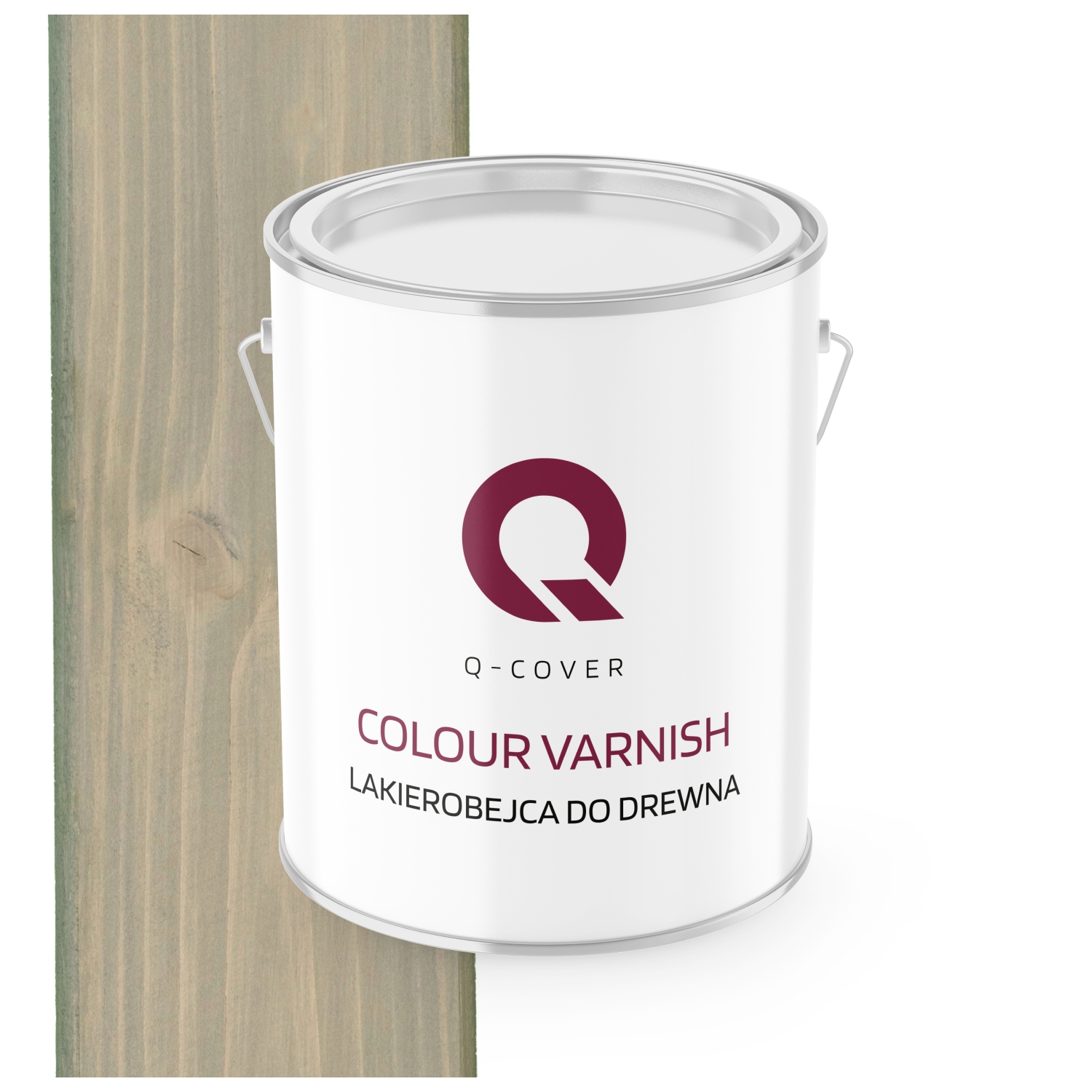 Lak Na Dřevo 3V1 Lazura Šedá Světlá Barva Satén 2.5 L Ochranný