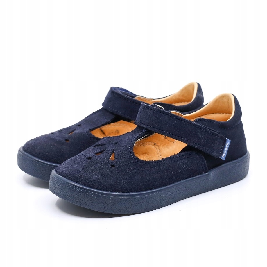 Baleriny Mrugała Luna 2390/4-77 Blu na rzep roz.34