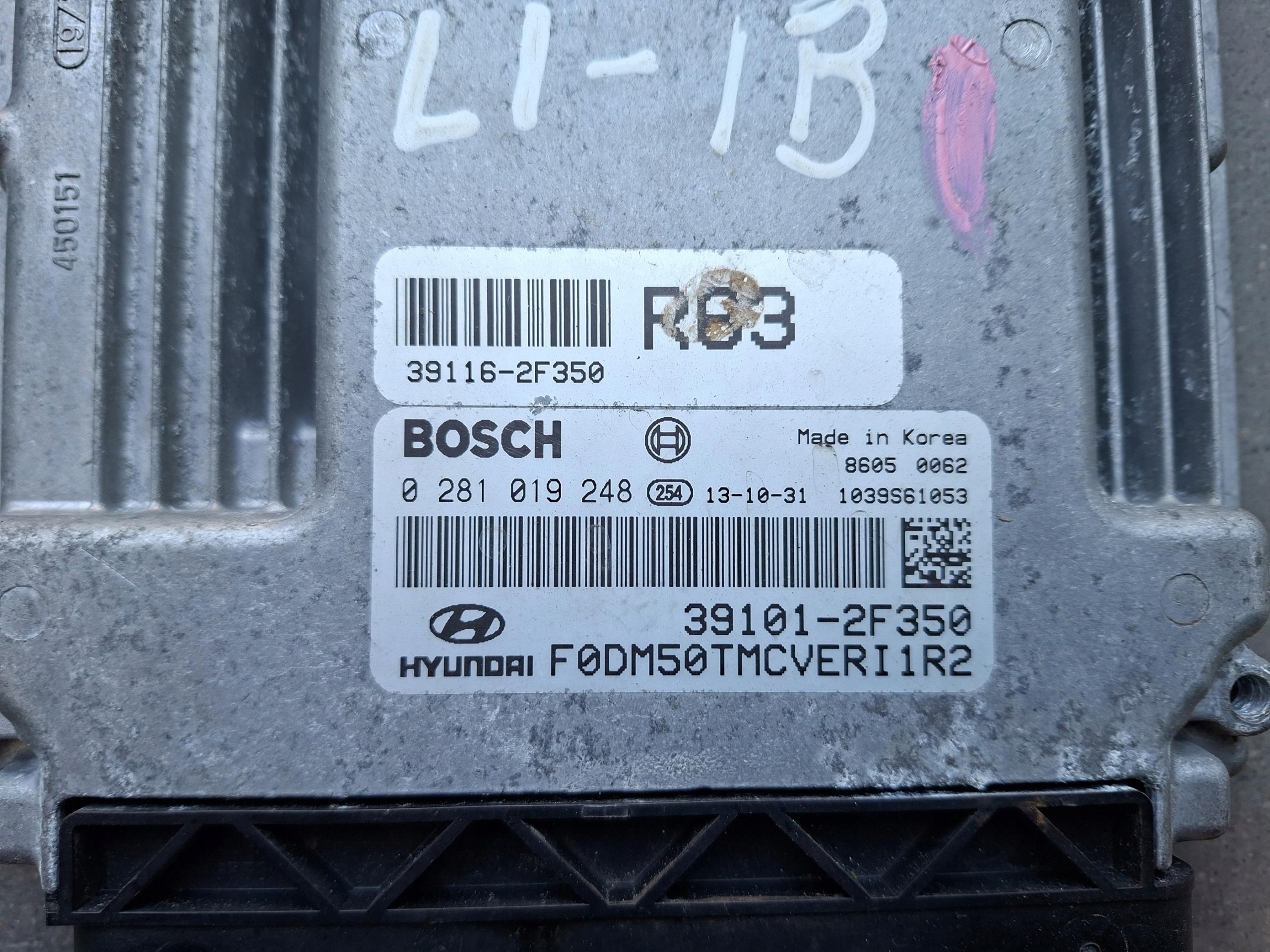 control unit computer of the engine 39116-2S350 HYUNDAI SANTA FE III 2.2 D CRDI