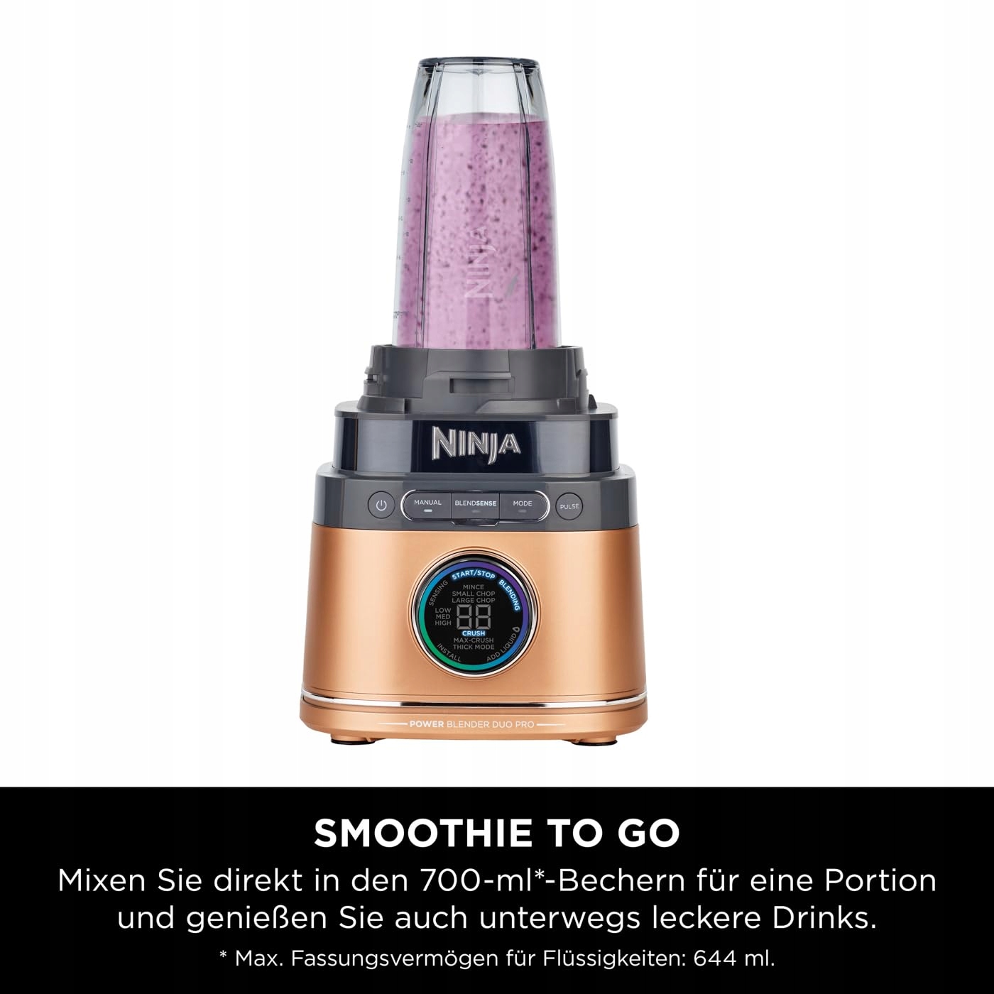 NINJA Mikser 2w1 1200W Do Smoothie Warzyw Mrożonych Napojów — miniatura 6