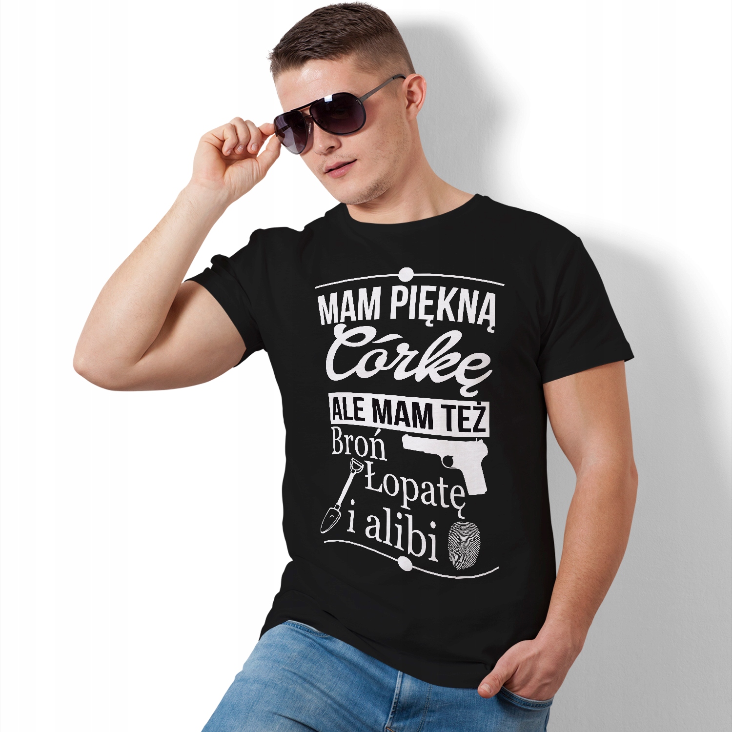 

Koszulka Dla Taty Mam Piękną Córkę Alibi Łopatę