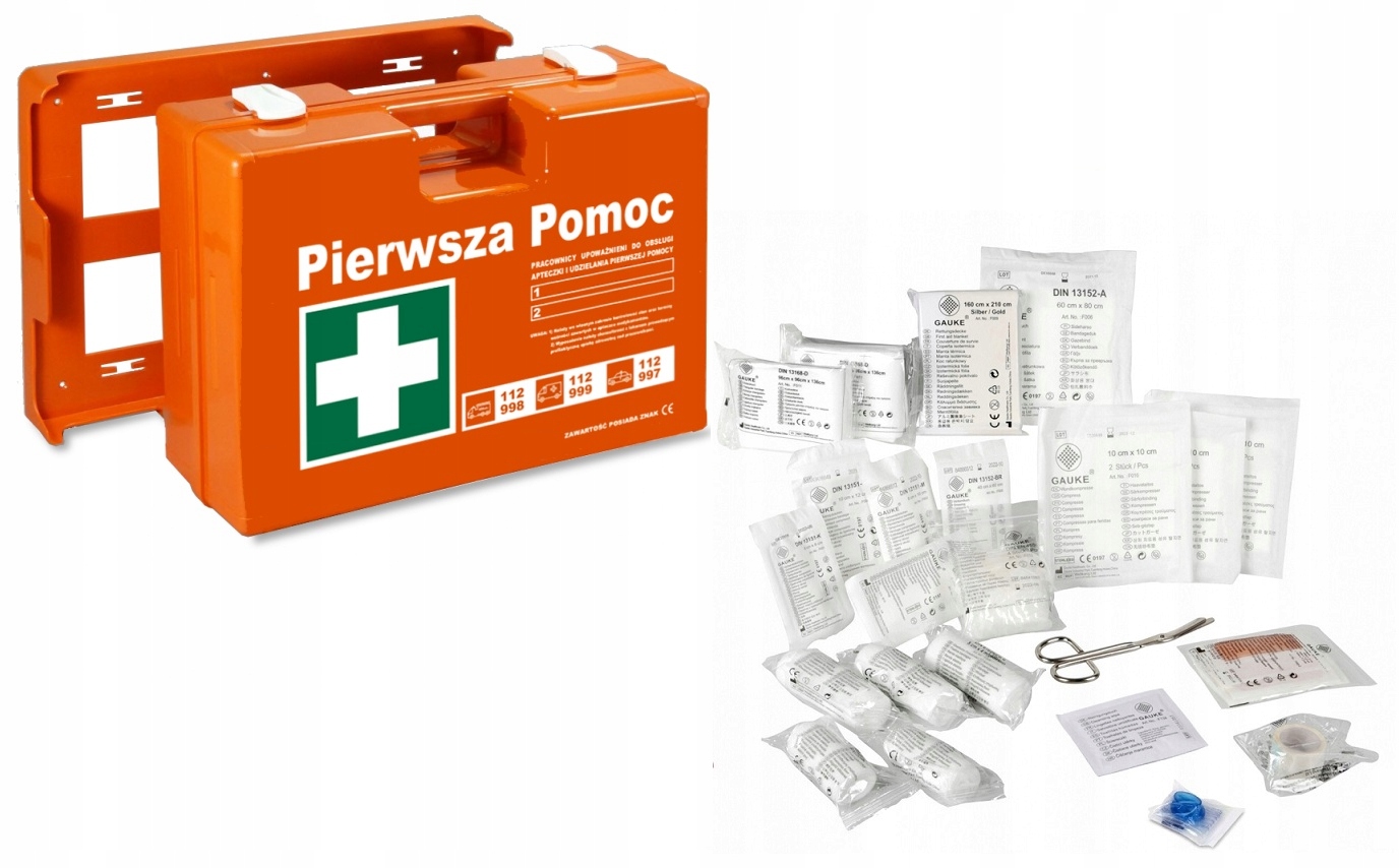 APTECZKA PIERWSZEJ POMOCY PRZEMYSŁOWA ZAKŁADOWA PEŁNE WYPOSAŻENIE DLA FIRM
