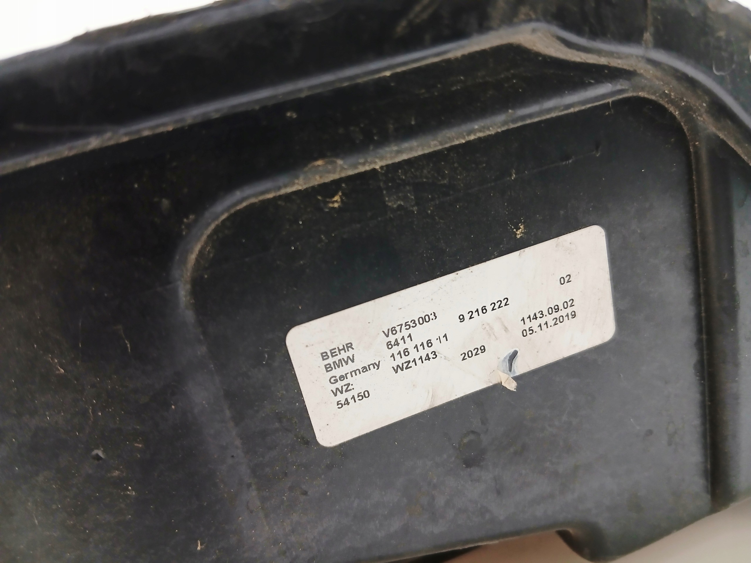 abdeckung luftfiltergehäuse BMW F02 9216222