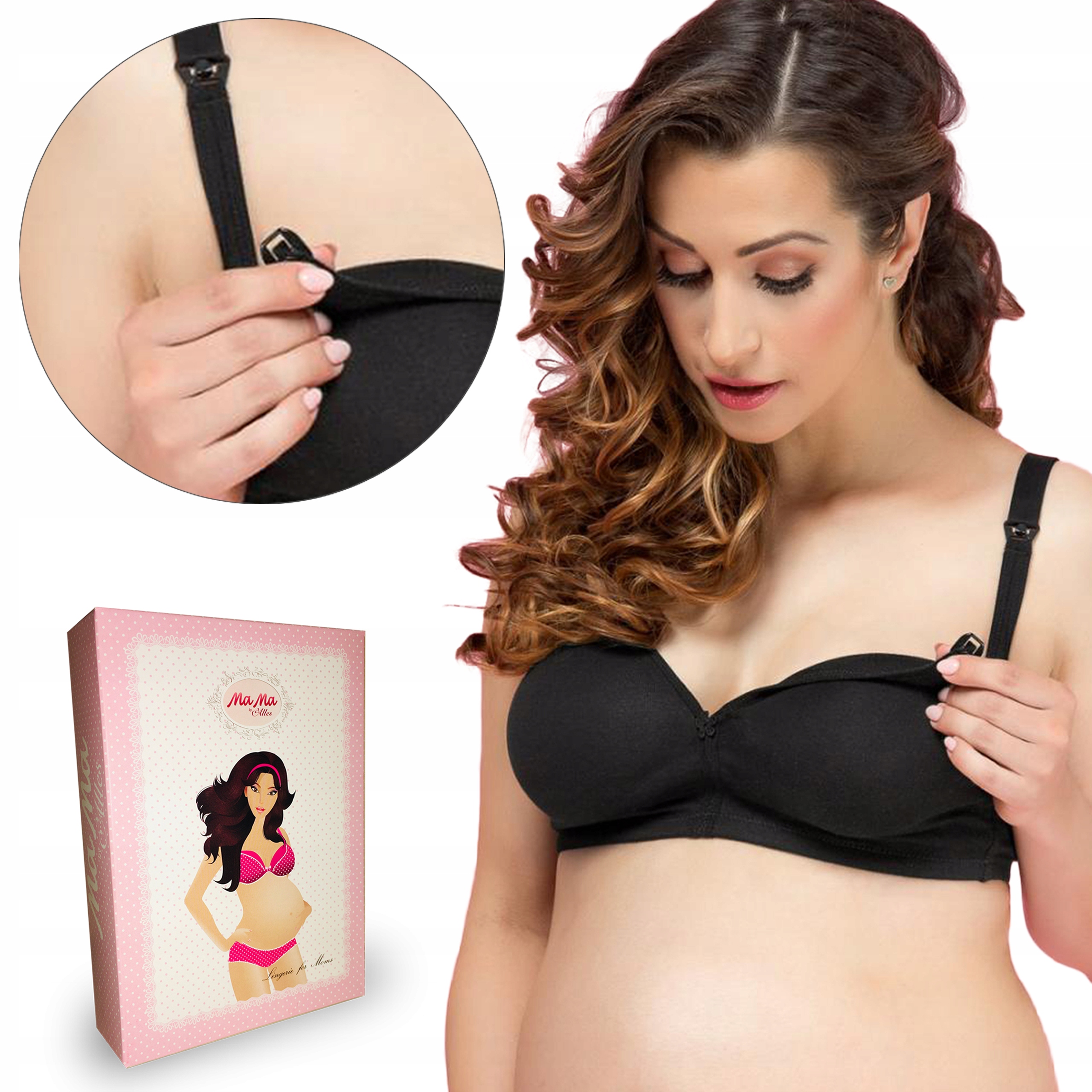 

Biustonosz do karmienia Alles Mama Easy czarny 75H