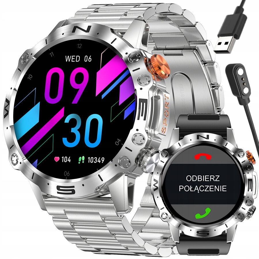 Smartwatch Pánsky Gravity GT20-2 Amoled, Dodatkový Pás (sg024b)