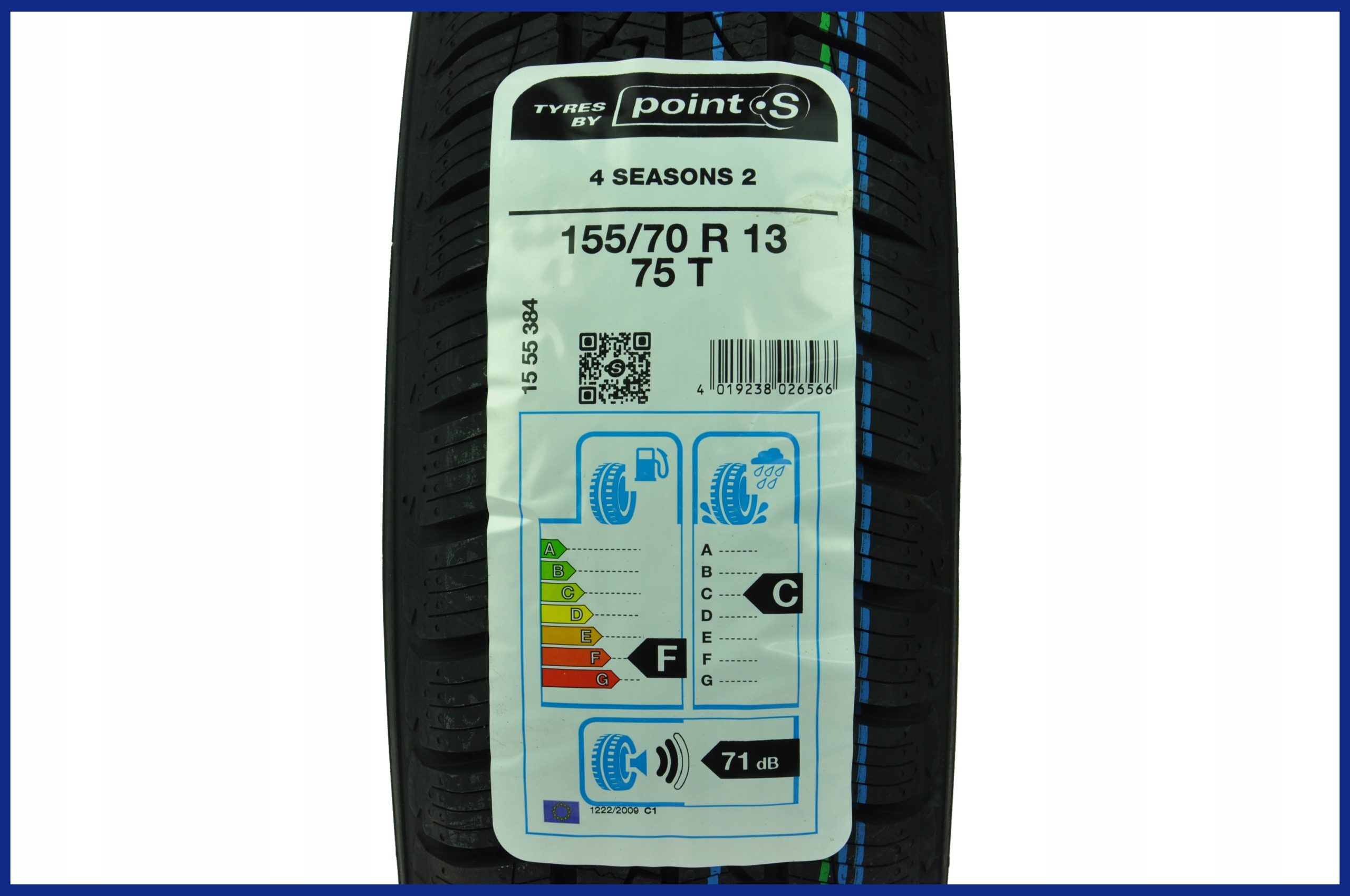 4 x 155/70R13 75T 4Seasons 2 Point S CAŁOROCZNE EAN (GTIN) 4019238026566