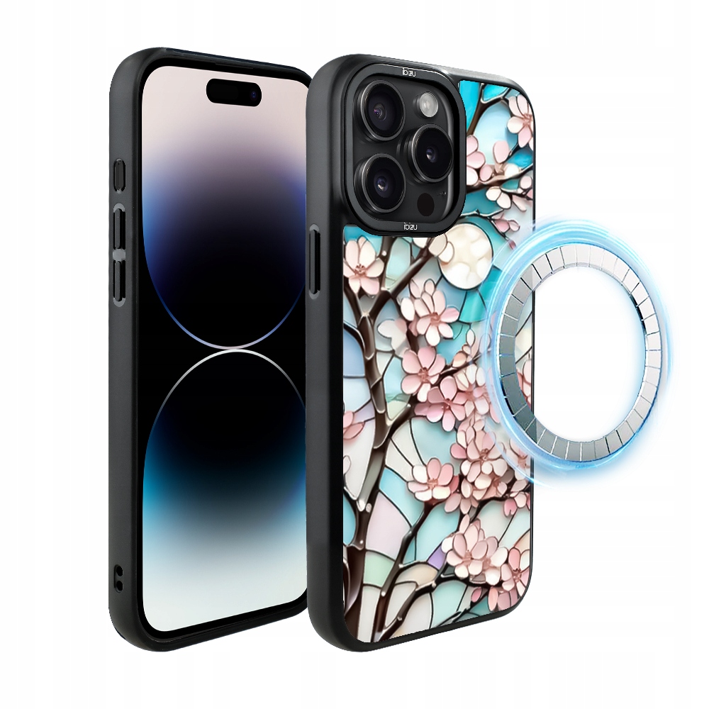 Pouzdro pro iPhone 14 Pro Max Ibizu DropGuard Matt s MagSafe, Měsíční Višeň