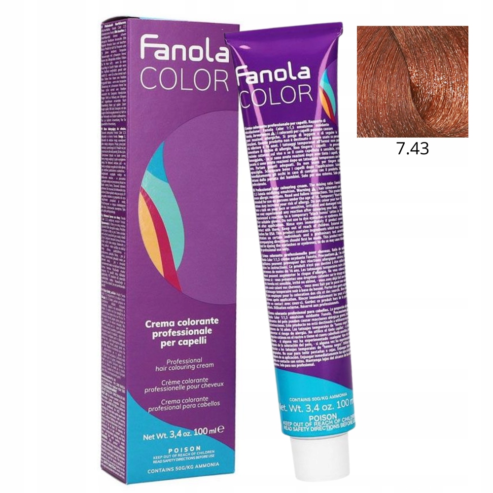 

Fanola Crema Colore 7.43 100ml farba do włosów