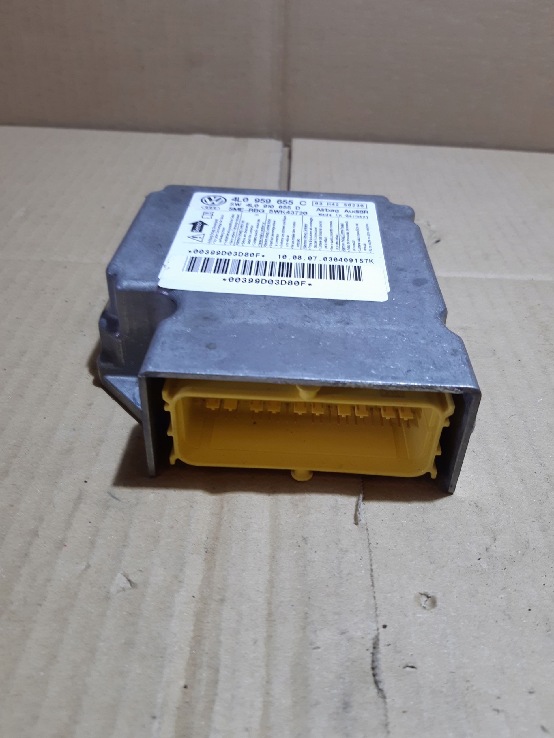 AUDI Q7 4L modulo SENSOR airbag airbag 4L0959655C