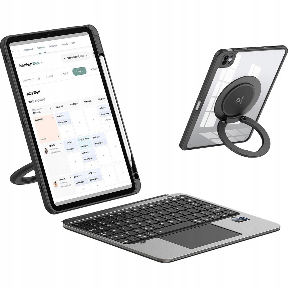 Puzdro s klapkou a klávesnicou pre iPad Pro 11" 2025 2024, Dux Ducis