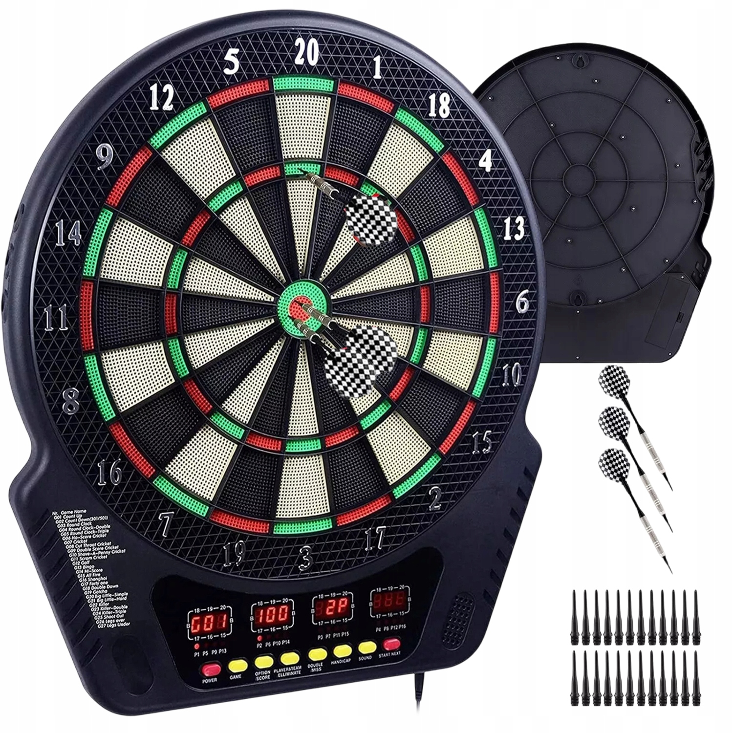 Tarcza Do Gry W Dart Rzutki Lotki Elektroniczna Zestaw Tarcza 27 Trybów