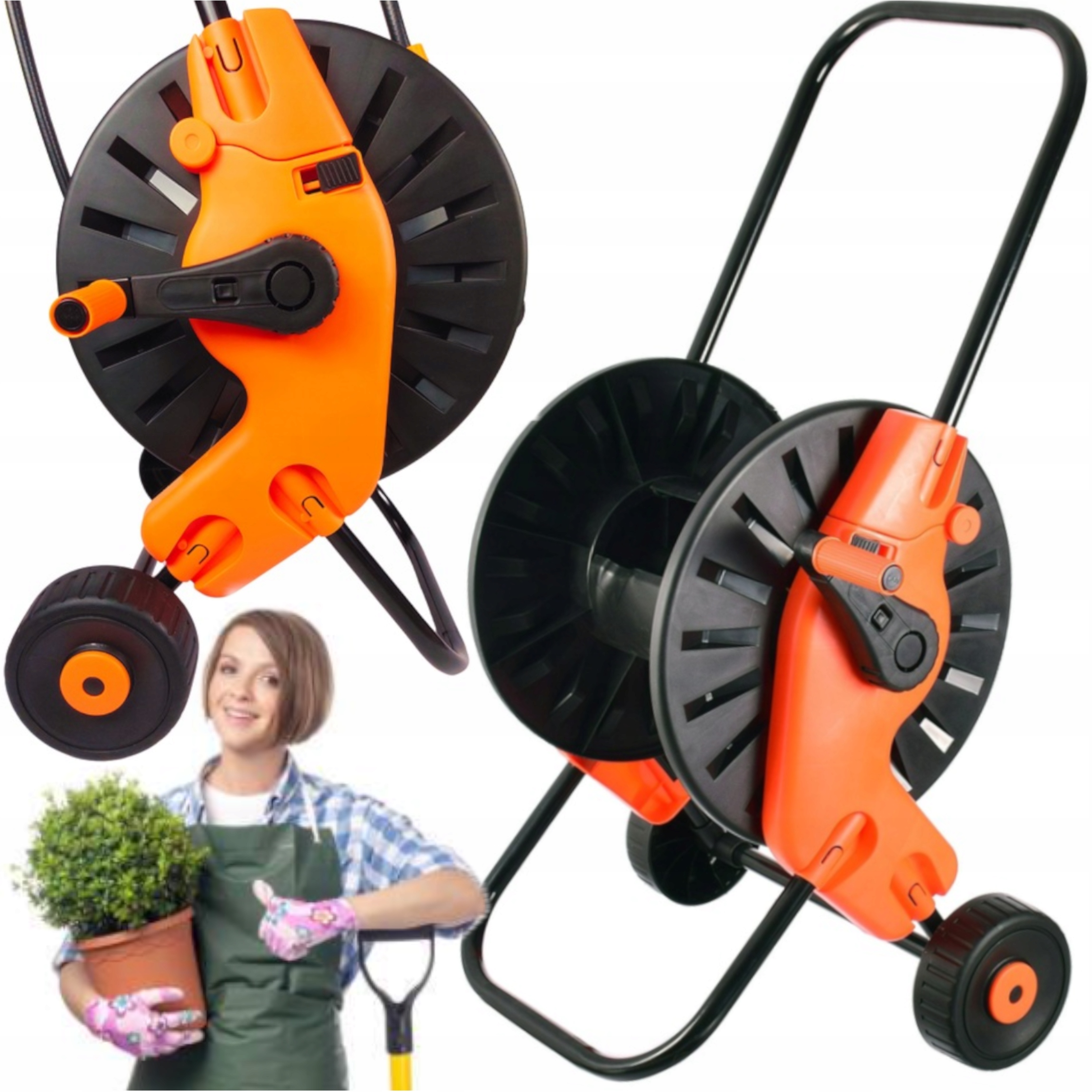 Buben Na Zahradní Hadici Navíječ Hadice 60 M 1/2 Proti Zamotání