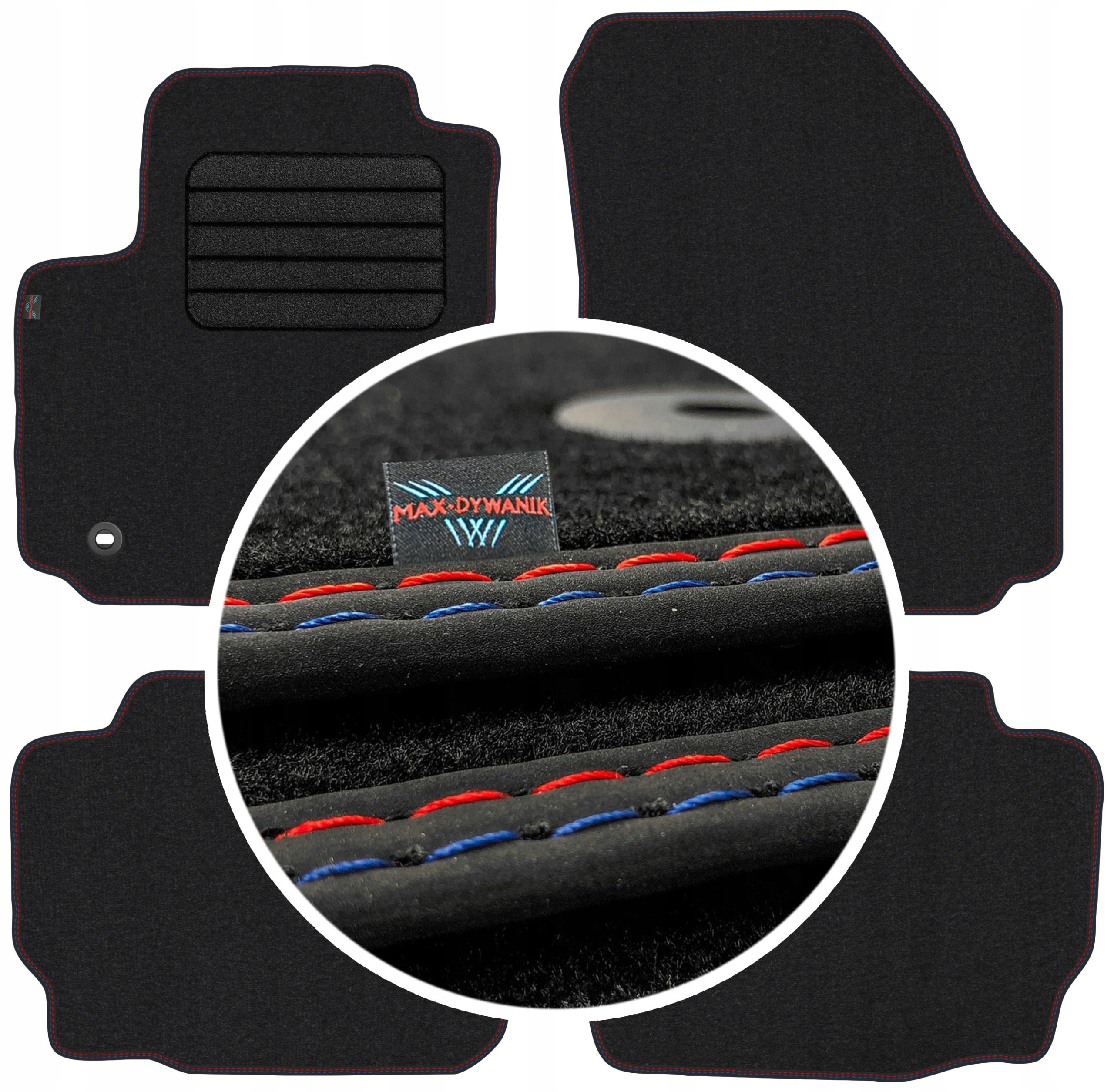 Ford Mondeo MK4 2007-2012 Velurové autokoberce Koberce