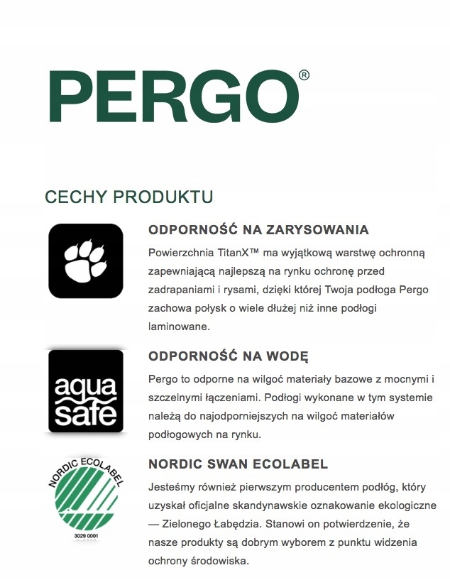 Panele podłogowe PERGO DĄB ŚNIADY L0348-05013 Producent Pergo