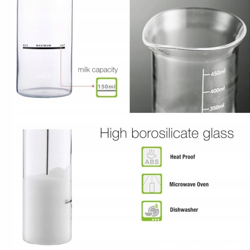 ELECTRIC MILK FROTHER MUG Rodzaj ręczny