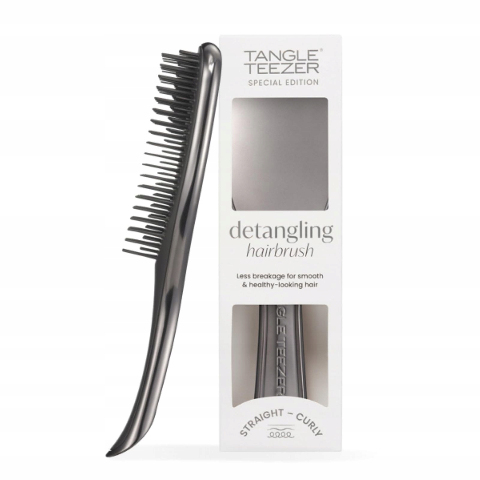Ultimate Detangler Chromový Kartáč Na Vlasy Půlnoční Stříbrná