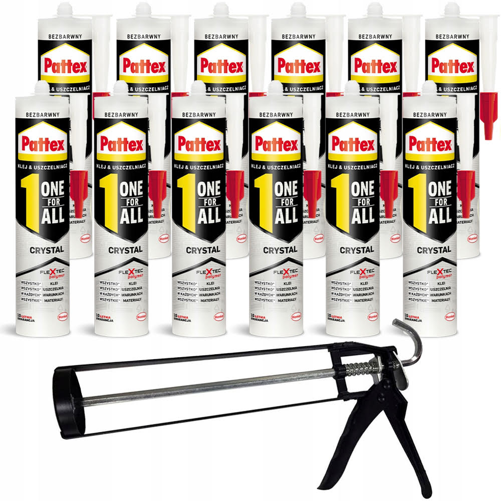 Pattex One For All Crystal 290 g Klej Uszczelniacz Polimerowy Bezbarwny