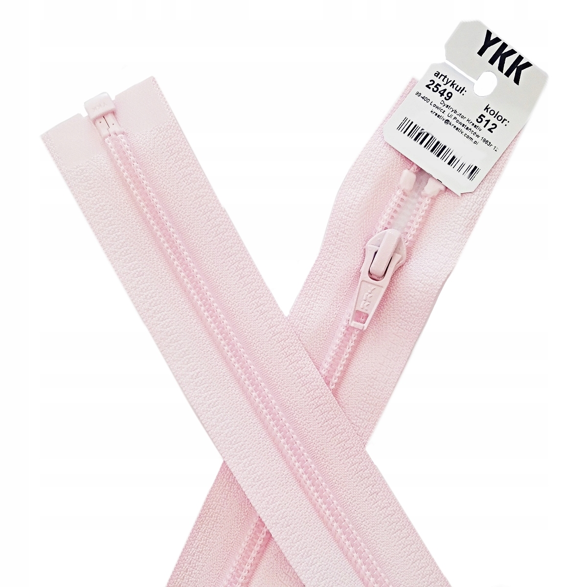 Ykk zamek błyskawiczny do kurtki żyłka spirala rozdzielczy 512 70cm
