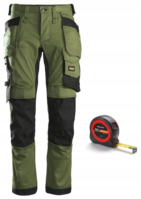 Spodnie Snickers Stretch All. worki 6241 '52 Green