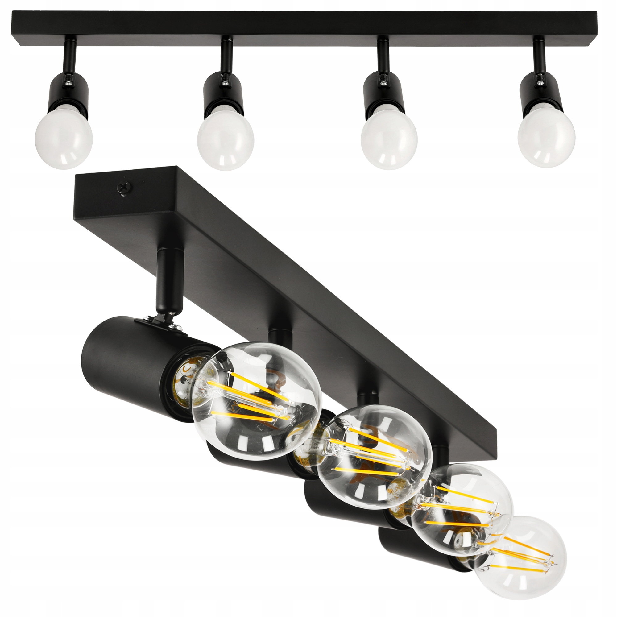 

Lampa Sufitowa Led Szyna Regulowana 4x E27 Loft